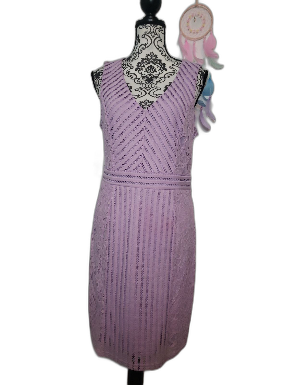 Signature Studio Lace Lilac Dress NWT